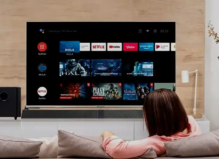 ilustrasi streaming film lewat smart tv.webp